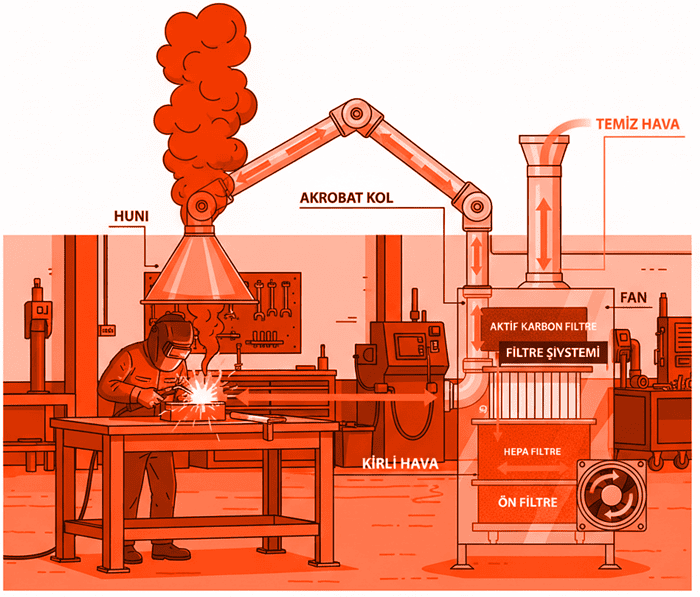 Filtreli Akrobat Kol Sistemi