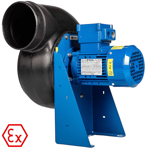 P 202 Atex Exproof PP Radyal Salyangoz Fan Venplast