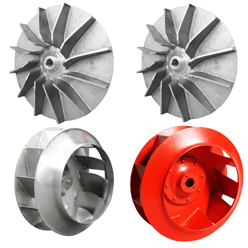 Radyal fan Pervaneleri, Salyangoz Fan Kanal Tipi fan Rotorları Fan Pervane İmalatı