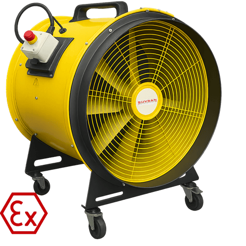 VAM ATEX ExProof Aksiyel Mobil Seyyar Portatif Fan