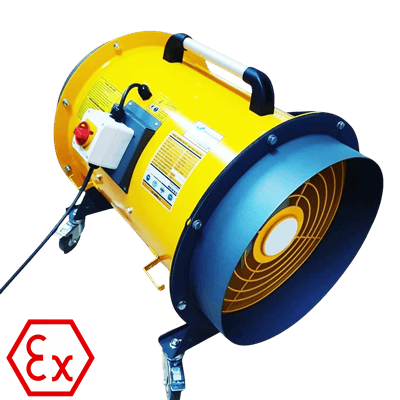 Exproof Atex Mobil Aksiyel Fan, Exproof Seyyar Mobil fan Aspiratör Exproof Atex Mobil Aksiyel Fan, Exproof Seyyar Mobil fan Aspiratör