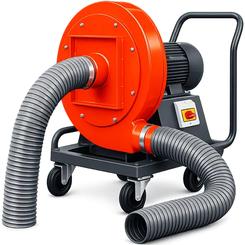 VRO-MOB Mobil Seyyar Radyal Salyangoz Aspiratör Taşınabilir Fan Portatif Salyangoz Fan