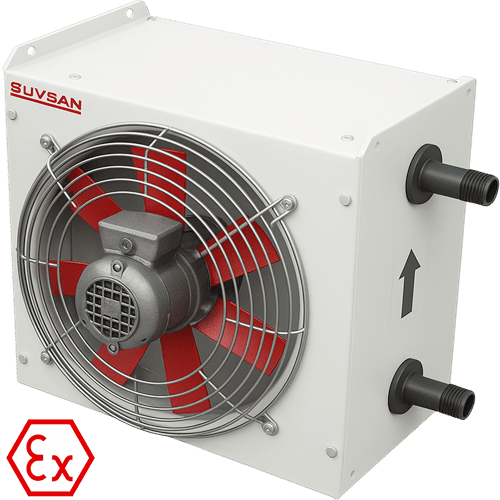 VVRTA ATEX Exproof Aksiyel Fanlı Sıcak Hava Apareyi