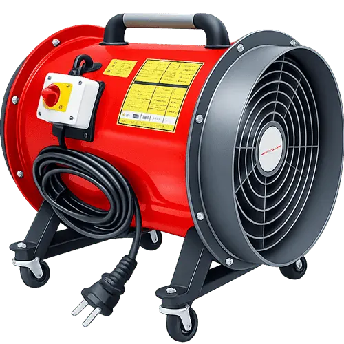 VAM Mobil Fan, Mobil Aksiyel Yangın DUman Tahliye Fanı, Seyyar Fan, Taşınabilir Havalandırma, Portatif Fan, Portable Fan