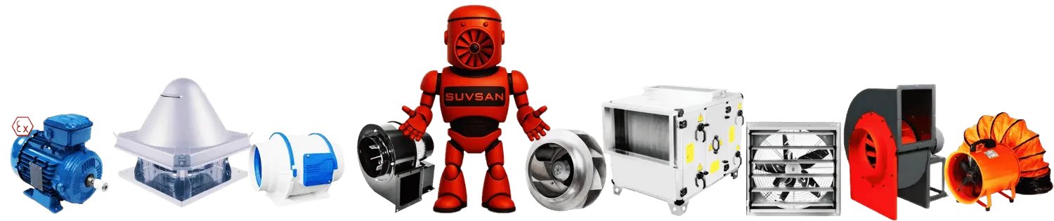 Suvsan Havalandırma, Fan, Aspiratör, Vantilatör